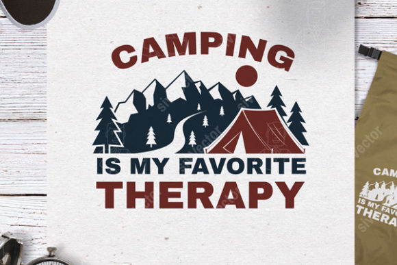 Review: Camping is My Favorite Therapy Quote