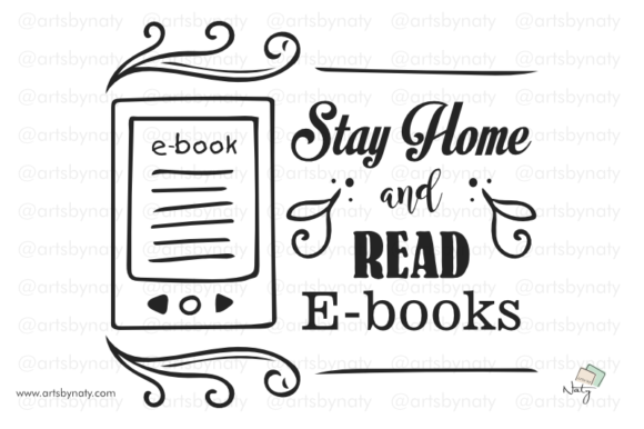 Review: Stay Home and Read E-books Quote for Embroidery