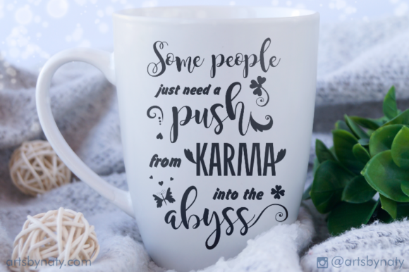 Reviewing the Funny Karma Quote Illustration for Embroidery